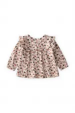 Oversize Desenli Hırka 1-5 Yaş Taş