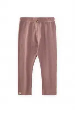 Collants côtelés 0-5 ans Cuivre