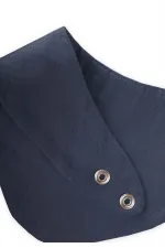 Üçgen Arkadan bağlamalı Müslin Mama Önlüğü Lacivert