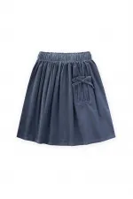 Jupe bleu marine 4-12 ans