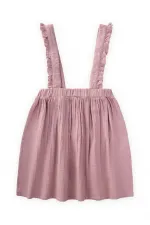 Jupe à bretelles 2-8 ans Lilas