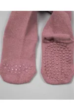 Emekleme Ve Kaymaz Külotlu Çorap 6-24 Ay Gül Kurusu
