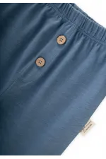 Ensemble de survêtement bébé motif aubergine imitation bleu indigo 0-3 ans