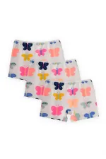 Üçlü Biyeli Kız Boxser 2-9 Yaş Kelebek Desen