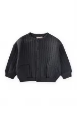 Kapitone Ceket 1-10 Yaş Antrasit