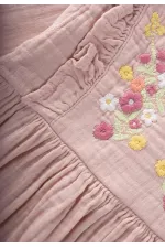 Elbise 1-10 Yaş Pudra Pembe