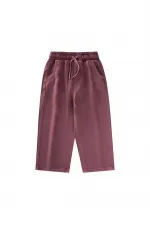 Loose-fitting Girls' Trousers, Ages 2-12, Plum Loose-fitting Girls' Trousers, Ages 2-12, Plum