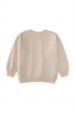 Sequined Sweatshirt 2-10 Years Ecru