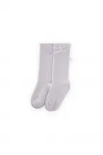 Çocuk Diz Altı Kız Çorap 2-10 Yaş Beyaz