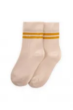 Çemberli Soket Çorap 2-9 Yaş Hardal Sarı