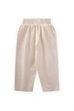 Pantalons boyfriend 1-7 ans Naturel