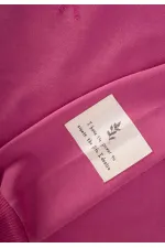 Kadife Taytlı Sweatshirt Takım 2-10 Yaş Fuşya