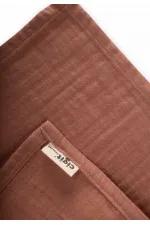 Éponge en mousseline biologique 50x50 cm couleur café