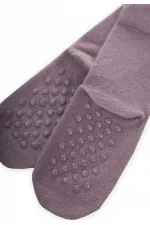 Tabanı ABS li Bambu Çocuk Çorabı Gri