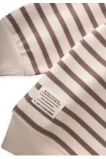 Striped Cardigan for 2-10 Years Old, Mink