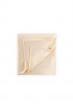 Woven Pattern Baby Cotton Blanket (Washed) 93X100 cm +/- 3 cm Natural