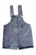 Salopette en jean à bretelles, 2-7 ans, bleue