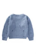 Selanik Knitwear Sweater 2-8 Years Old Blue