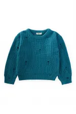 Pull Selanik en maille, 2 à 8 ans, huile