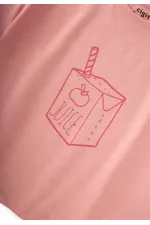 Juice Baskılı Taytlı Takım 2-8 Yaş Koyu Pembe