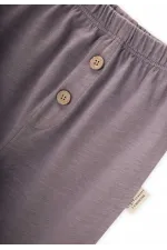 Faux Eggplant Pattern Baby Tracksuit 0-3 Years Copper