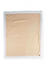 Plush Straw Pattern Baby Blanket 85X100 cm Mustard Yellow