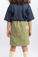 Gabardin Etek 2-7 Yaş Olive