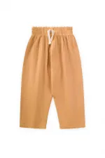 Organic Beli Fırfırlı Geniş Kesim Müslin Pantolon 1-8 Yaş Sundres Organic Beli Fırfırlı Geniş Kesim Müslin Pantolon 1-8 Yaş Sundres