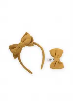 Ensemble de pinces à cheveux couronne jaune moutarde