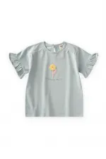 Appliquéd T-Shirt, Ages 2-8, Mint Green