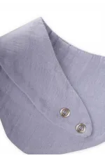 Üçgen Arkadan bağlamalı Müslin Mama Önlüğü Mavi