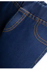 Sahte Cepli Tayt Pantolon 1-7 Yaş Mavi