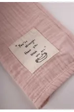 Çocuk Fular 25X140 Cm Pudra Pembe