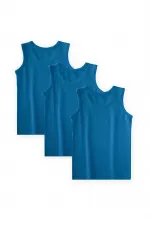 Üçlü Geniş Askılı Atlet Set 2-9 yaş Turkuaz