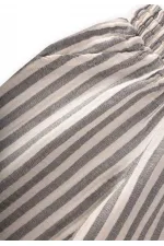 Müslin Pantolon 1-10 Yaş Antrasit Kalın Çizgili