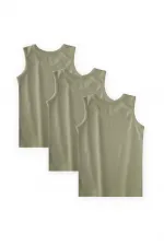 Ensemble débardeur à triple bretelle large, vert, 2-9 ans