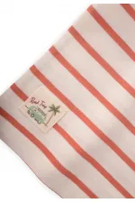 Ensemble short rayé orange 1-7 ans