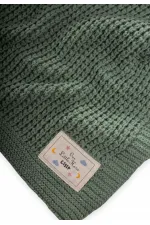 Couverture tricotée Selanik 80 x 100 cm (+/- 5 cm) Vert menthe