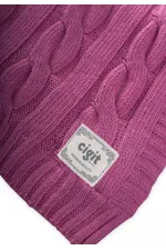 Couverture tressée au crochet 80 x 100 cm (+/- 5 cm) Violet