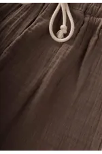 Müslin Pantolon 1-10 Yaş Koyu Bej