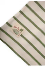 Ensemble short rayé vert huilé pour enfant de 1 à 7 ans