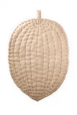 Muslin Leaf Baby Play Mat (Washed) Sand