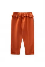 Fırfırlı Eşofman 1-5 Yaş Kiremit