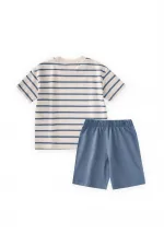 Ensemble Capri basique rayé 1-5 ans Indigo rayé Ensemble Capri basique rayé 1-5 ans Indigo rayé