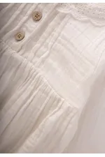 Fisto Yakalı Mevsimlik Müslin Zıbın 0-2 Yaş Ekru