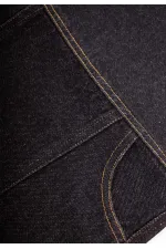 Gilet en jean noir avec poches latérales, 2-7 ans