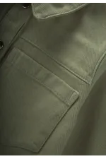 Robe en gabardine teinte, vert kaki, 2-7 ans