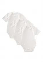 Üçlü Zıbın 0-3 Yaş Beyaz