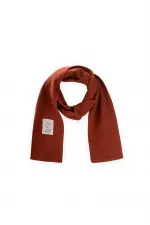 Children's Scarf 25X140 Cm Rust Thin Striped