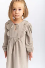Daisy Tencel Dress 2-7 Years Beige